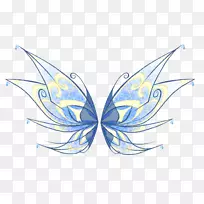 毛茸茸的蝴蝶艺术-斯大林透明背景