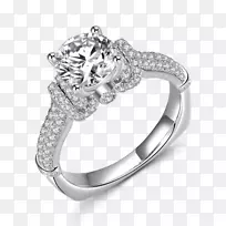 订婚戒指珠宝金库珀和宾利珠宝商-银结婚戒指