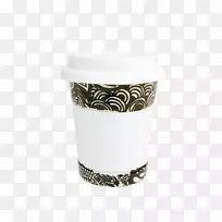 咖啡杯袖陶瓷咖啡杯