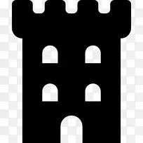 计算机图标城堡建筑强化塔-城堡