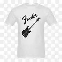 Fender爵士低音吉他护舷乐器公司护舷精密低音挡泥板空气动力学爵士低音t恤印本