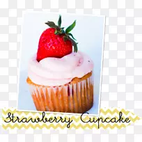 蛋糕松饼奶油冷冻甜点草莓蛋糕