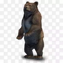 灰熊大猩猩阿拉斯加半岛棕熊鼻子大猩猩