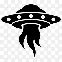 飞碟厂不明飞行物标志剪贴画-UFO剪影