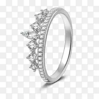 钻石结婚戒指银珠宝戒指银戒指