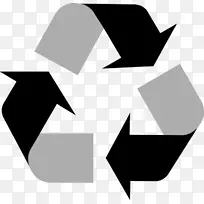 回收符号标记垃圾桶和废纸篮.回收