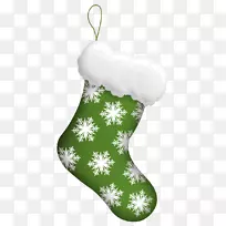 圣诞老人圣诞装饰品糖果手杖圣诞长袜-秦福