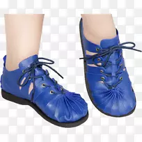 高跟鞋凉鞋靴皇家蓝凉鞋
