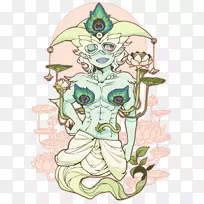 花卉设计卡通头饰剪贴画设计