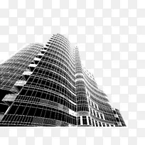摩天大楼立面总部野蛮的建筑-摩天大楼