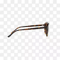 太阳镜射线-禁止普拉达pr53ss褐线眼镜.圆形镜框材料