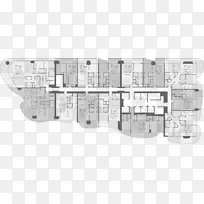 Brickell Flatiron楼平面图