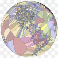 集平面的Voronoi图划分