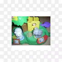 毛绒动物和可爱玩具毛绒绿色塑料-小人