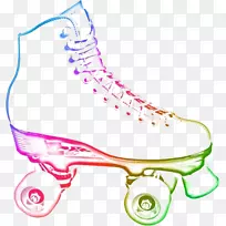 滚轴溜冰鞋溜冰场滚轴溜冰鞋