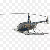 直升机旋翼鲁宾逊R 44天空标志公司鲁滨逊R 22-直升机