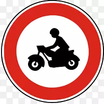 汽车交通标志摩托车道路-摩托车