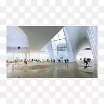 海达尔阿利耶夫中心建筑扎哈哈迪德建筑师文化中心建筑