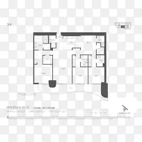 平面图布列克尔平纹建筑布瑞克尔共管公寓楼-平底鞋