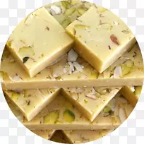印度菜kaju barfi南亚甜食巴基斯坦大豆