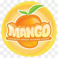 标志饮食食品品牌字型-篮中的阿方索芒果