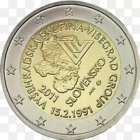 斯洛伐克2欧元硬币2欧元纪念币欧元硬币