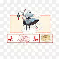 纸制卡通字体-姐妹日