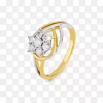耳环，结婚戒指，珠宝，钻石.印度珠宝