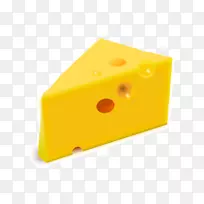 Gouda奶酪，edam，Gareyère奶酪剪辑艺术-奶酪