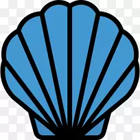 计算机图标封装了PostScript剪辑艺术-seashell