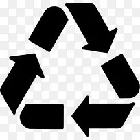 回收符号回收垃圾车回收塑料.不可回收图标