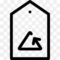 回收符号标签标志-箭头