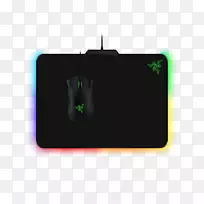 电脑鼠标垫Razer公司彩色Razer BlackWidow色度-电脑鼠标