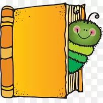 书虫Patang剪贴画-图书蠕虫
