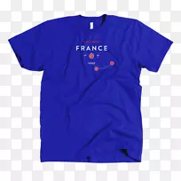 印有克利奥服装的t恤信-法国衬衫