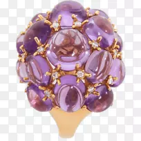 紫水晶皮卡迪利拱廊珠宝胸针.珠宝