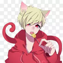 猫传奇生物尾巴剪贴画-猫
