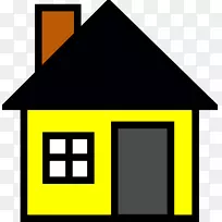 剪贴画-黄色房屋