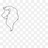 狮子画辛巴素描-狮子