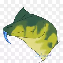 鱼类绿色头饰海洋剪贴画-丛林蛇