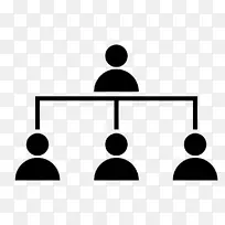组织结构图组织结构计算机图标分层组织-业务