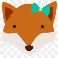 红狐须鼻夹艺术-电脑鼠标