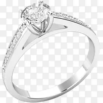 耳环订婚戒指钻石光环