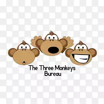 猴子标志剪贴画-猴子