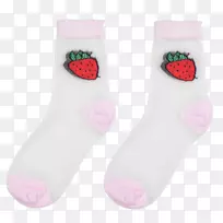 袜子袜果翻领针草莓-mũi&ecic；n