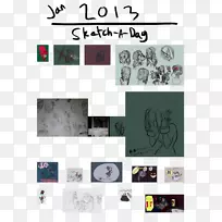 标志品牌字体-狗素描