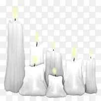 蜡烛白色封装的附言-蜡烛