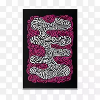 粉红m矩形rtv粉红字体-jynx迷宫