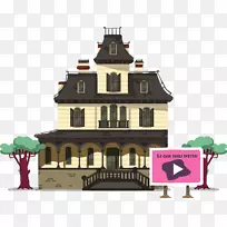 中世纪住宅立面中世纪建筑-房屋