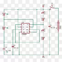 可稳定多振子555定时器集成电路电子电路